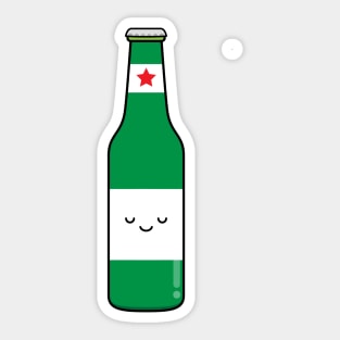 Kawaii Beer Sticker